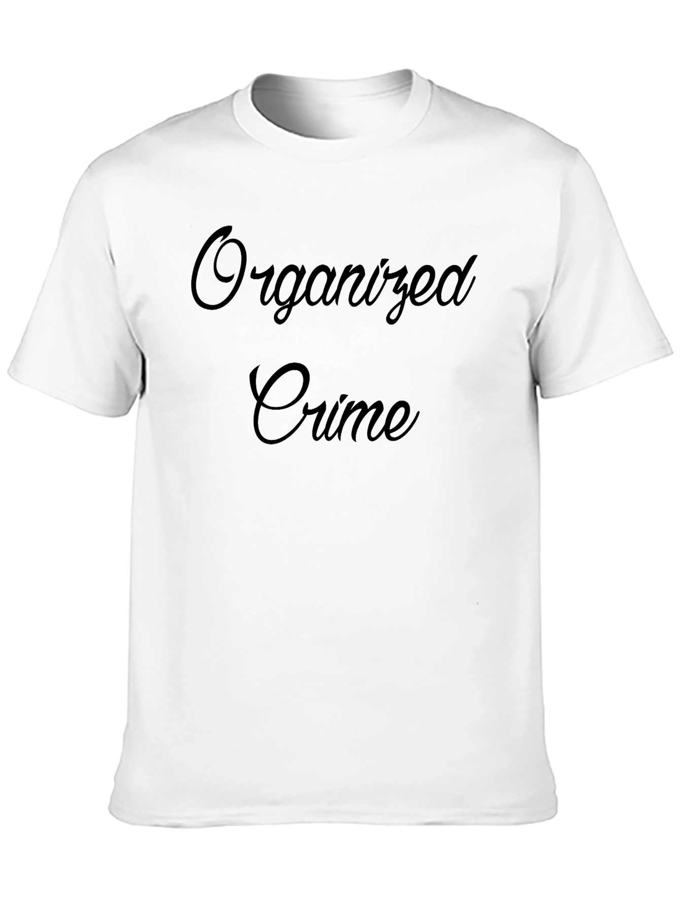Organized Crime T-Shirt - Black Crew Neck Tee