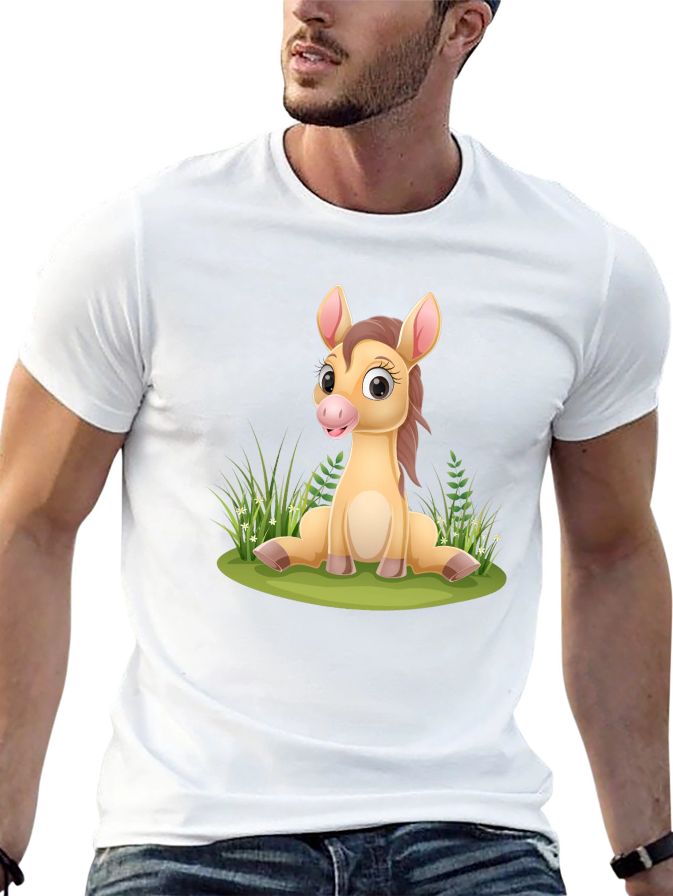 Cute Cartoon Horse T-Shirt