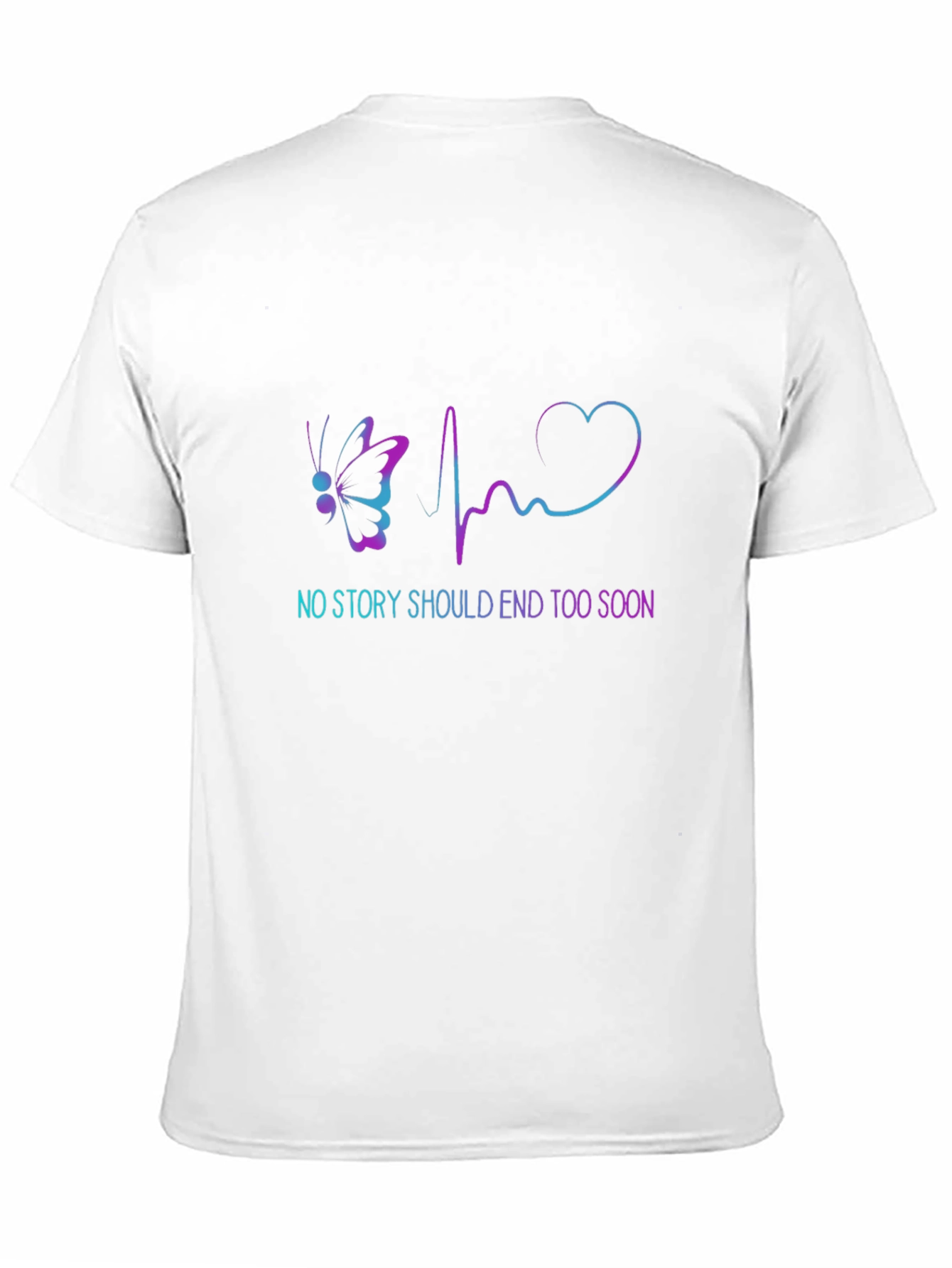 Inspirational Butterfly Heartbeat T-Shirt - Suicide Prevention