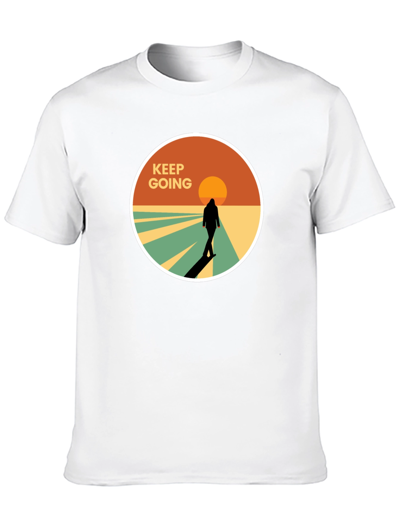 Keep Going Graphic Tee - Stylish Mens T-Shirt