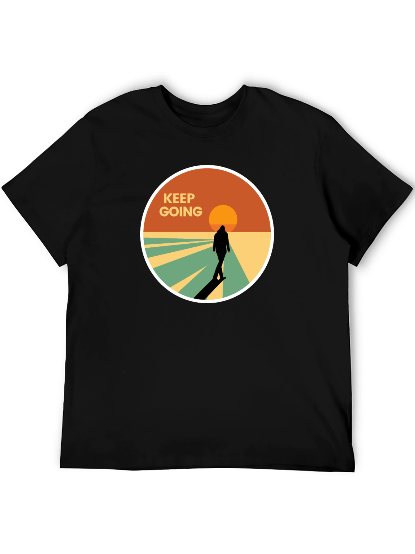 Keep Going Graphic Tee - Stylish Mens T-Shirt