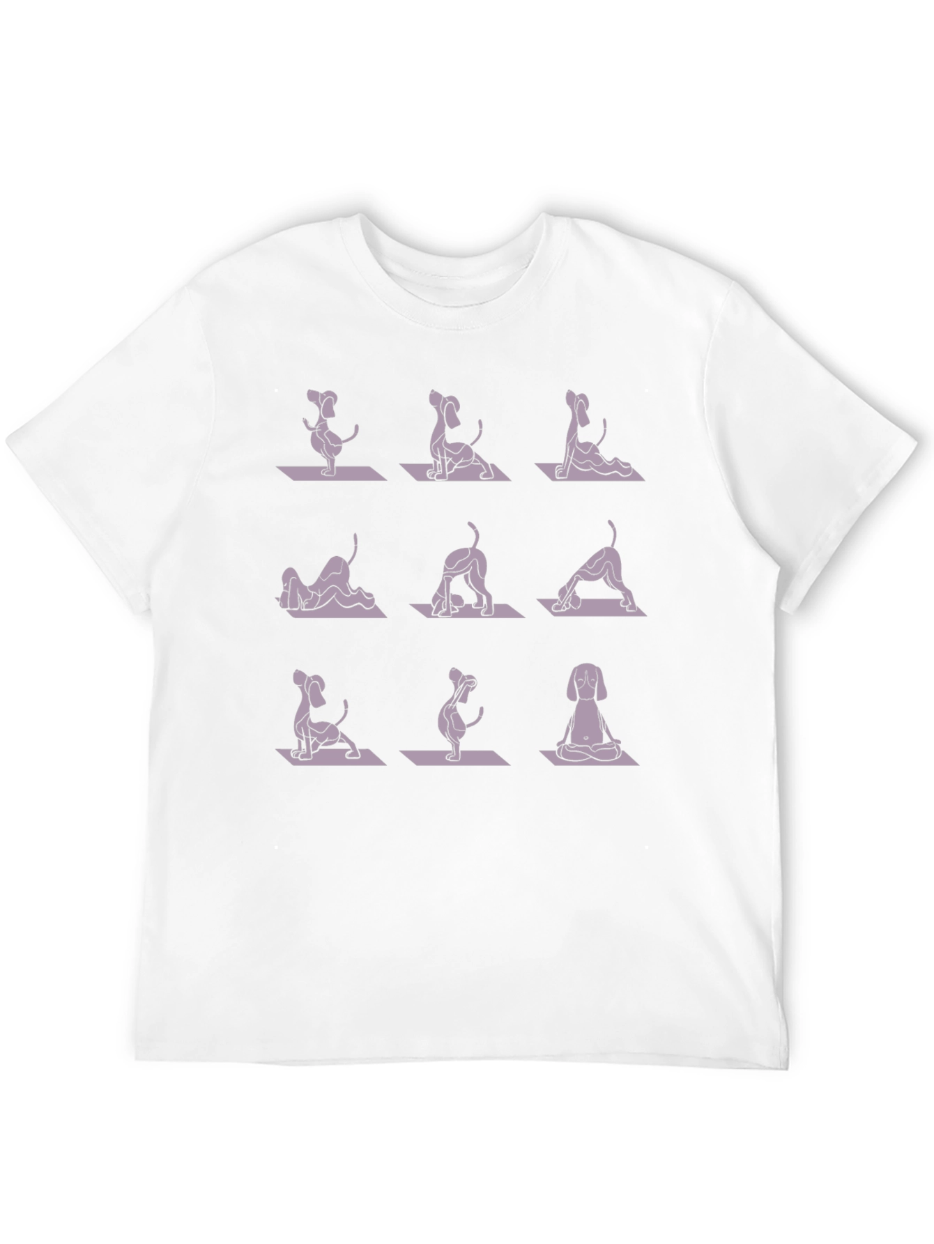 Dog Yoga Pose T-Shirt - Meditative Pup Design
