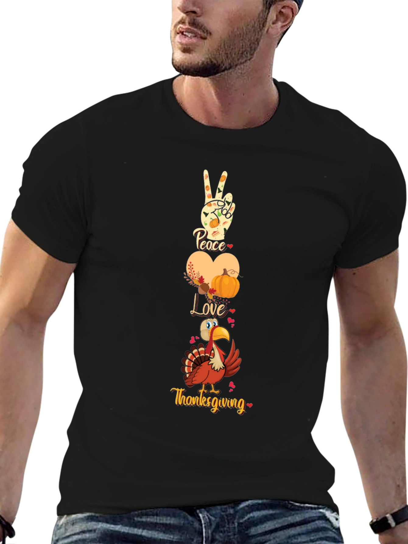 Thanksgiving Peace Love T-Shirt