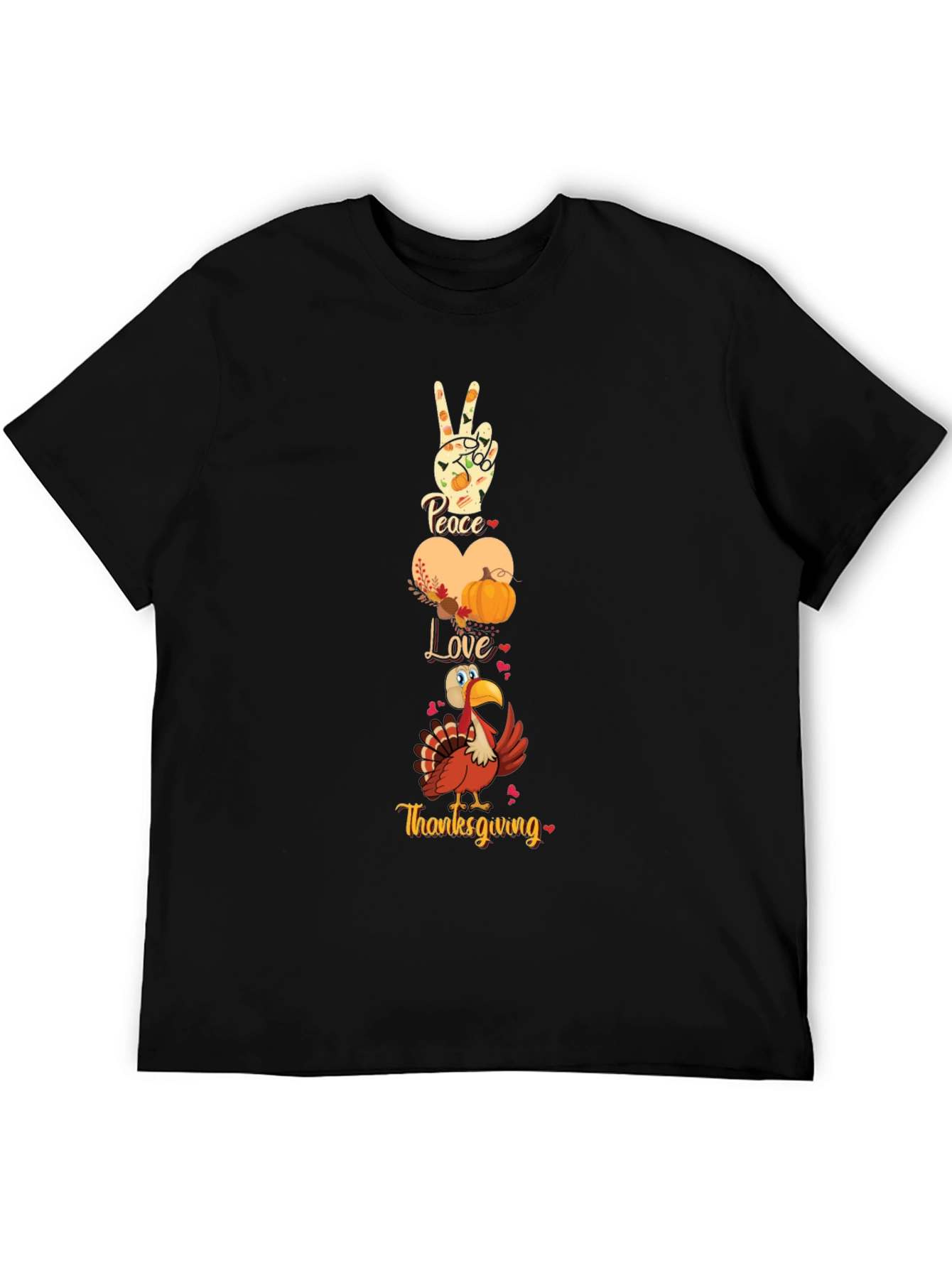 Thanksgiving Peace Love T-Shirt