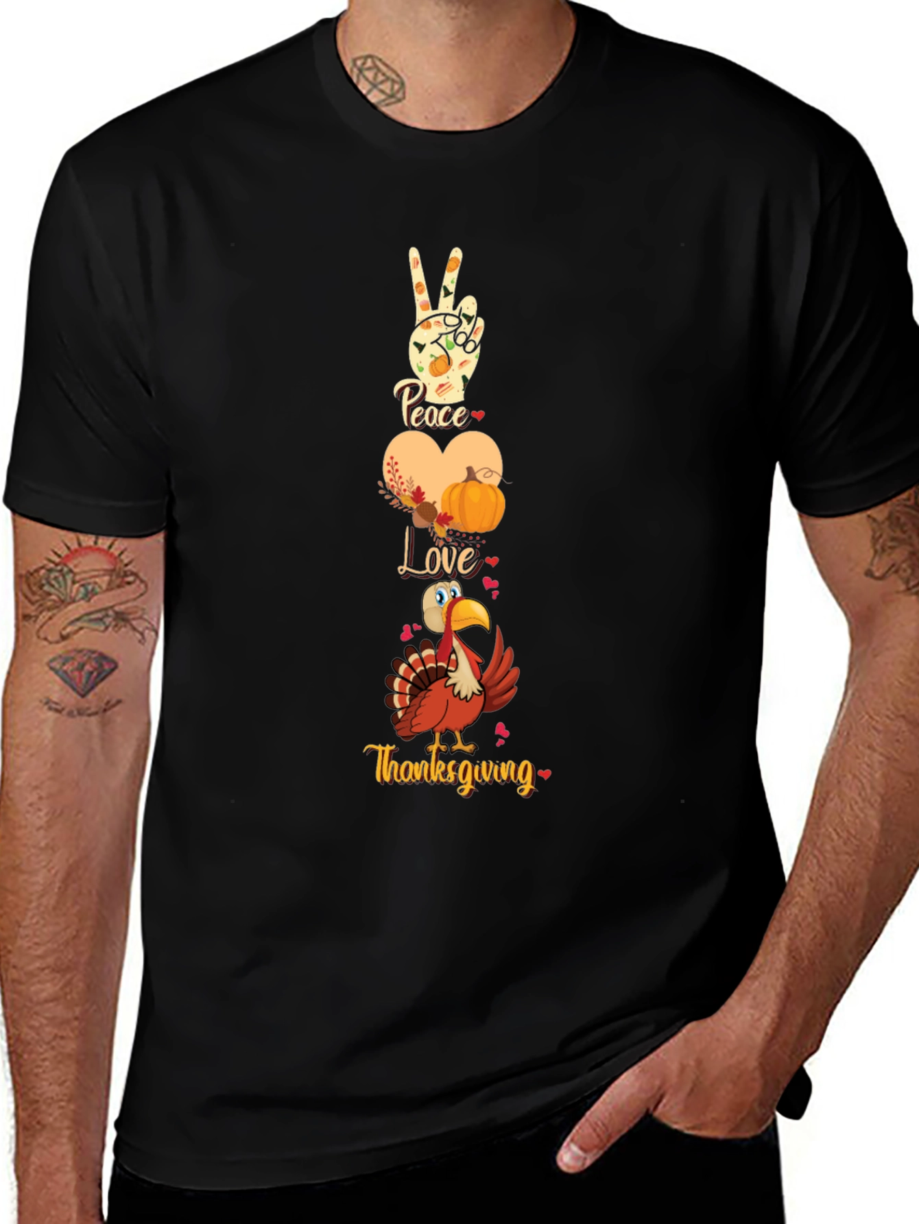 Thanksgiving Peace Love T-Shirt