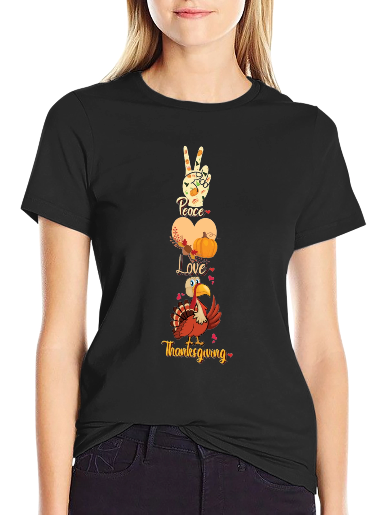 Thanksgiving Peace Love T-Shirt