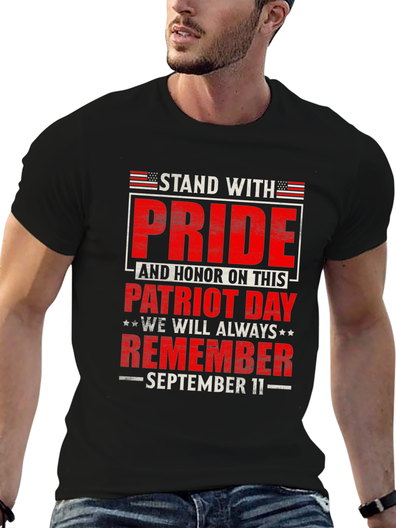 Patriot Day Remember 9/11 Graphic Tee