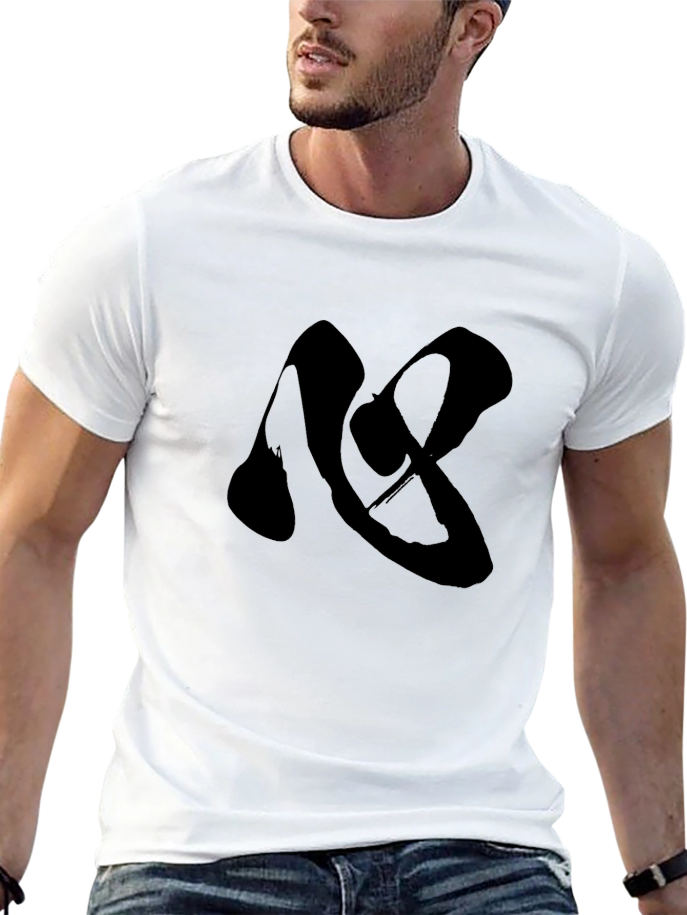Black Kanji T-Shirt - Minimalist Design