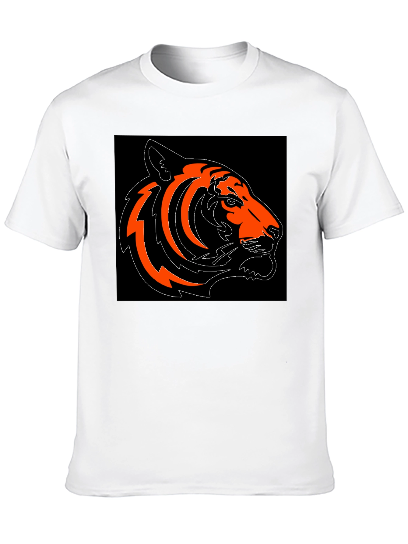 Bold Tiger Graphic Tee - Black