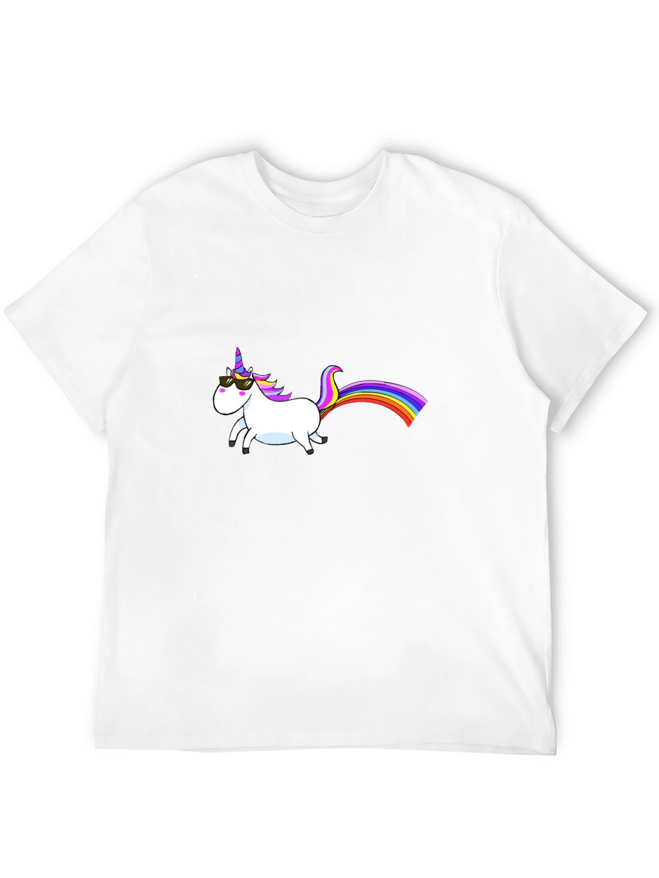 Cool Unicorn Graphic Black T-Shirt