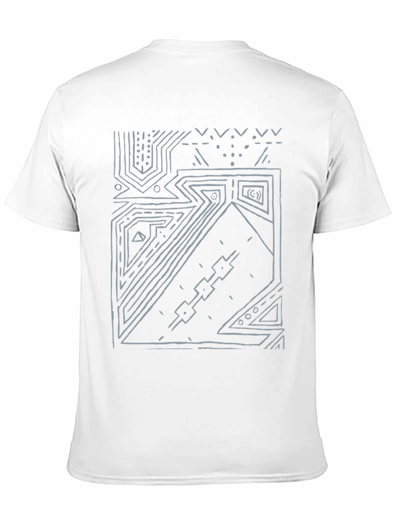 Abstract Geometric Black T-Shirt