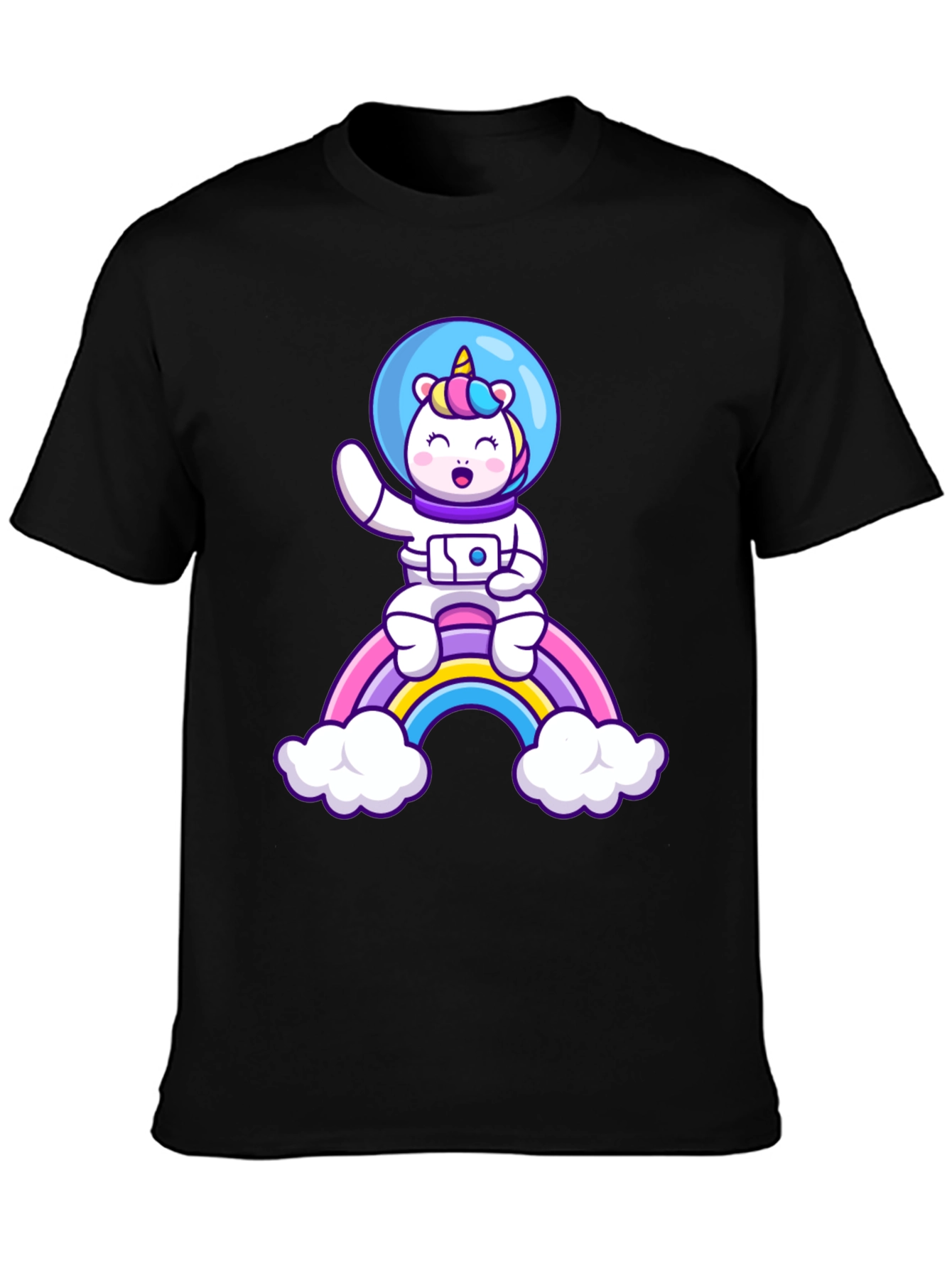 Astronaut Unicorn Rainbow T-Shirt