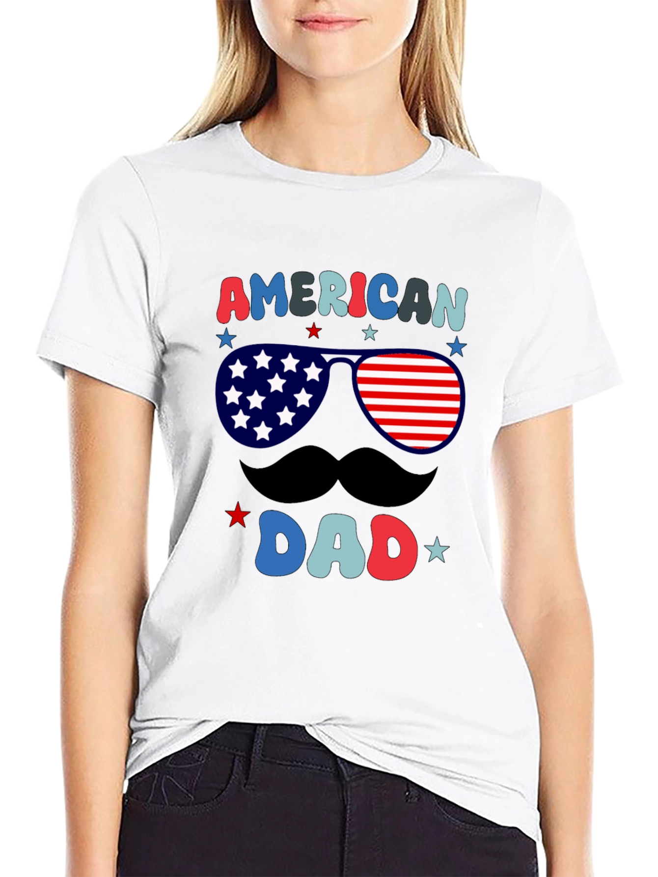 American Dad T-Shirt - Patriotic Fathers Day Tee