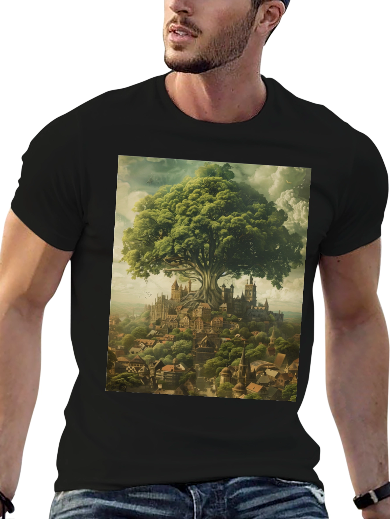 Enchanted Tree City Graphic Tee