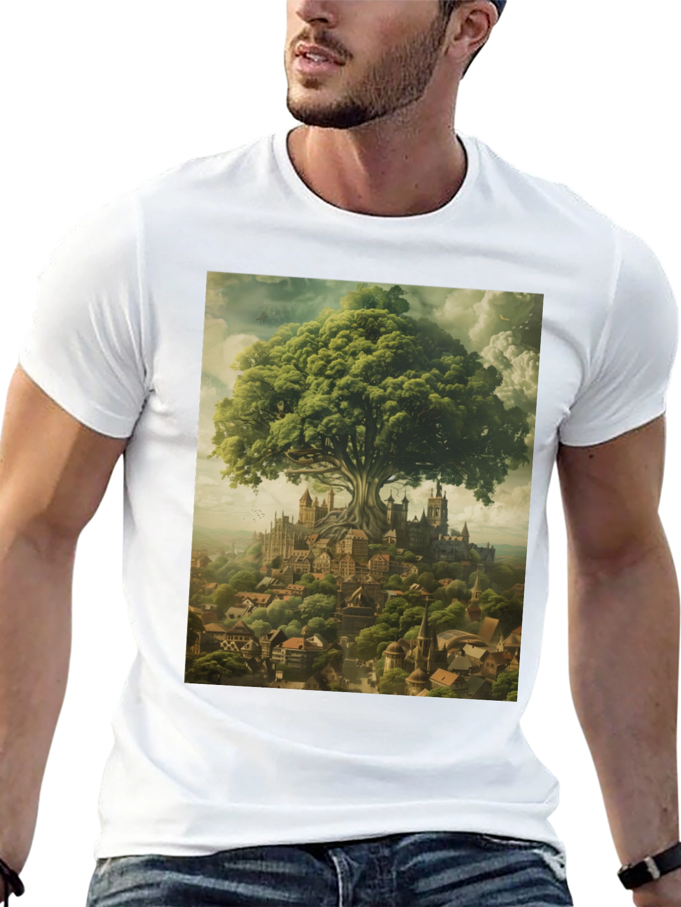 Enchanted Tree City Graphic Tee
