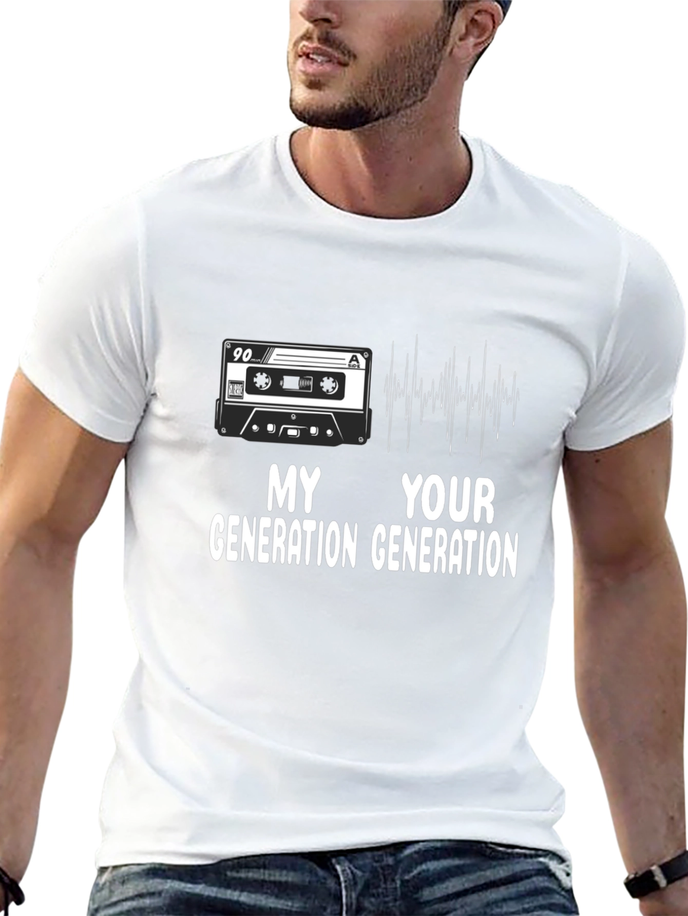 My Generation Your Generation Black Graphic Tee