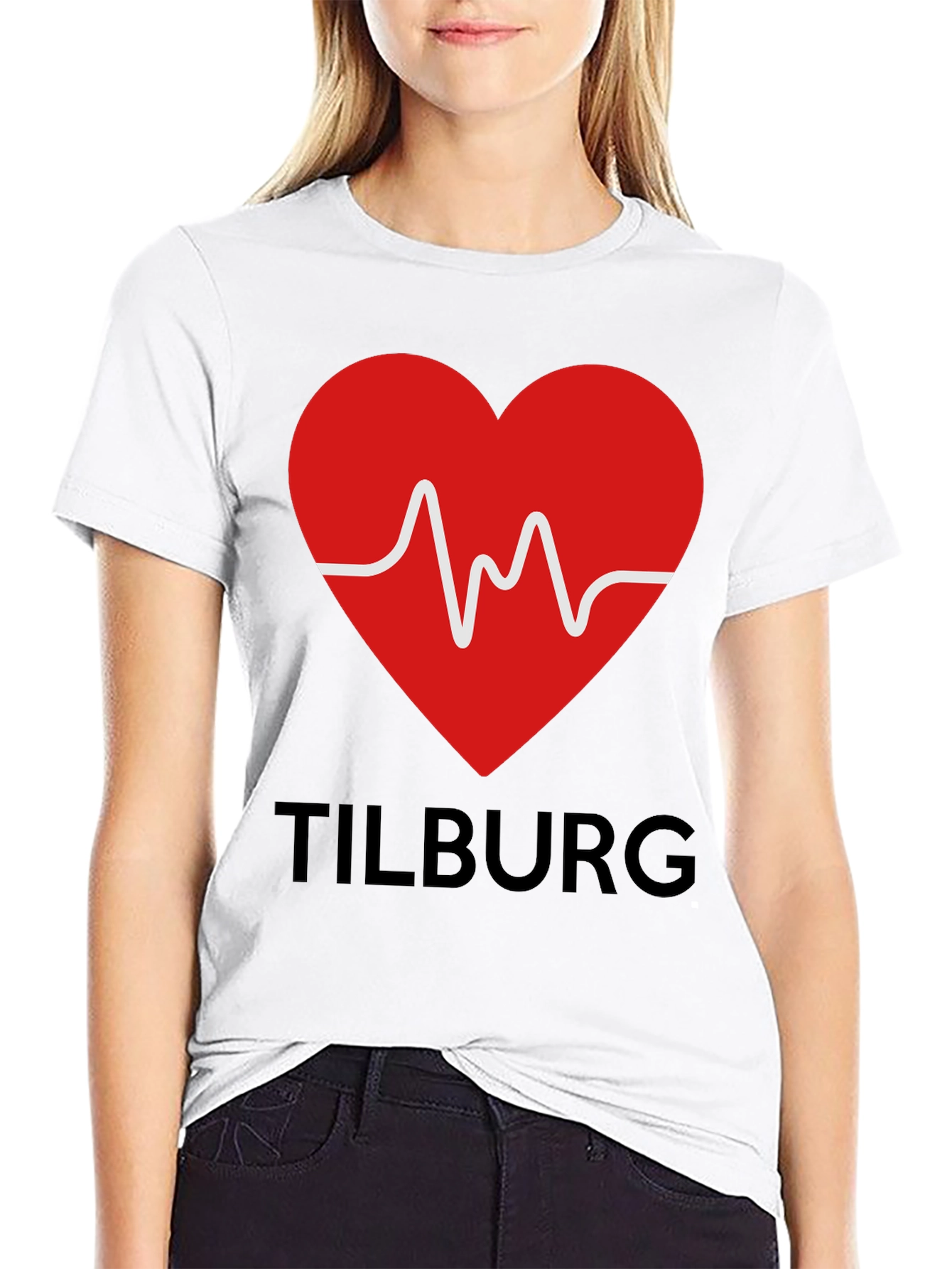 Tilburg Heartbeat Black T-Shirt