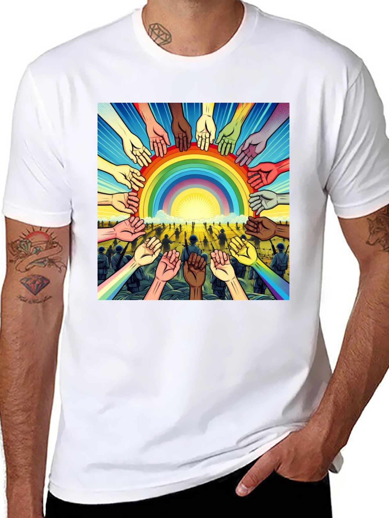 Unity Rainbow Graphic Tee