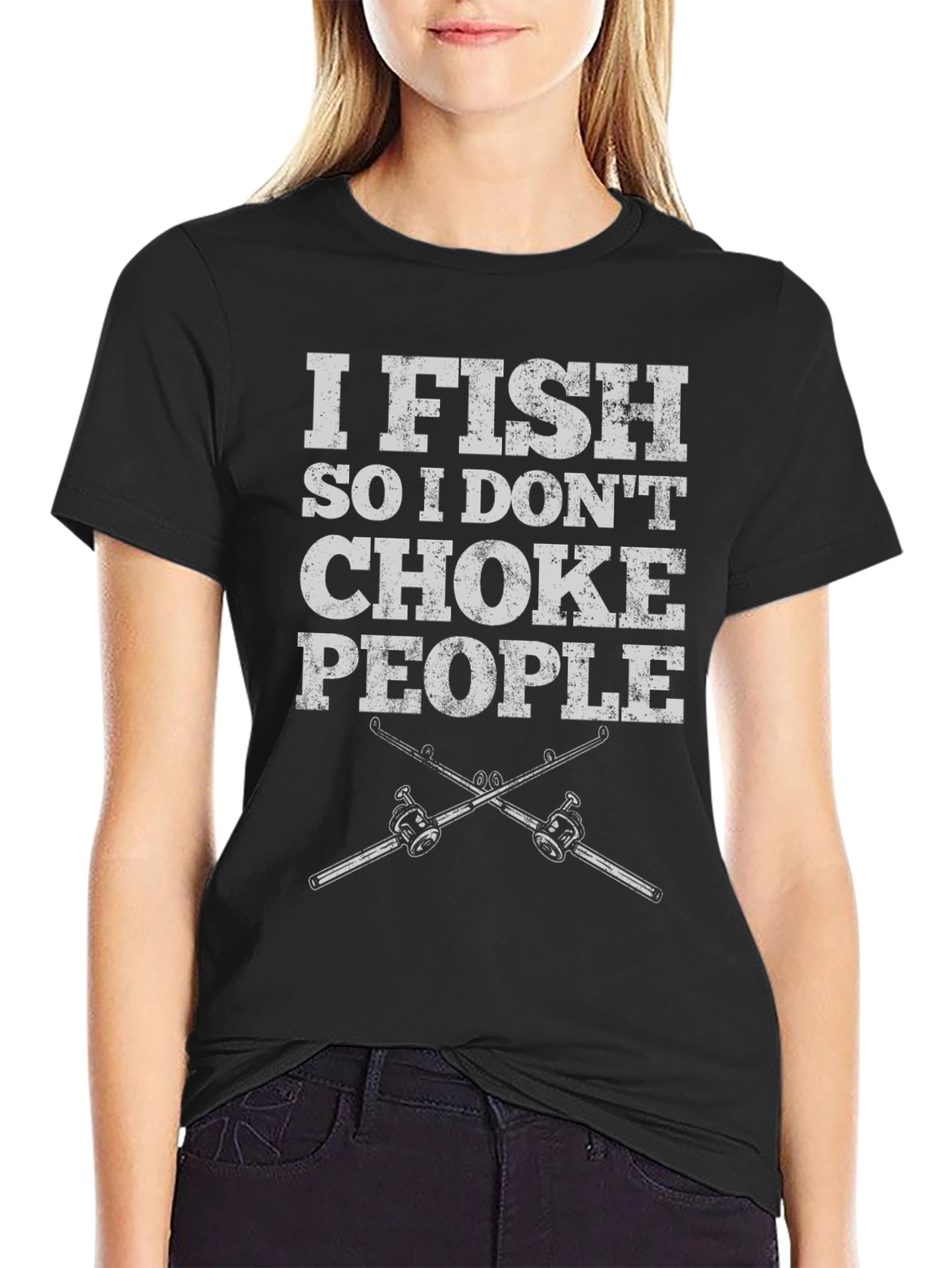 I Fish So I Dont Choke People Graphic Tee
