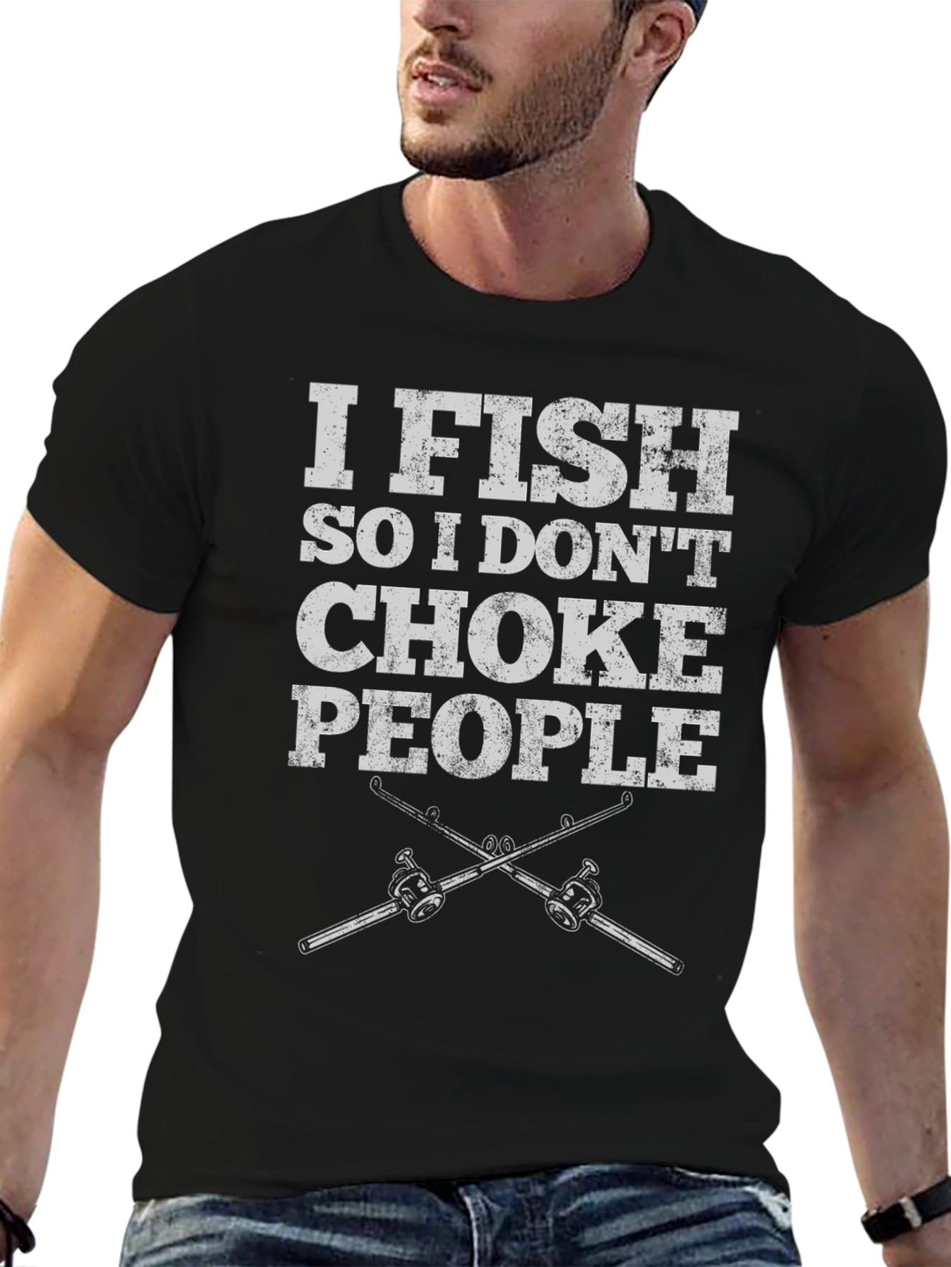 I Fish So I Dont Choke People Graphic Tee