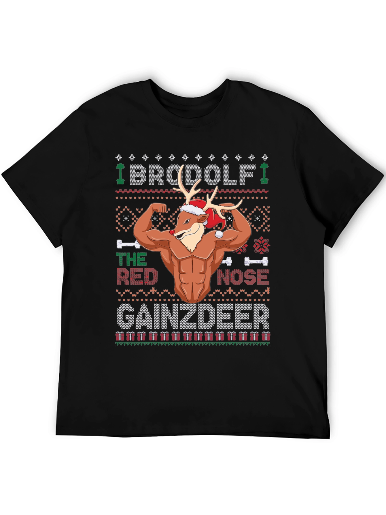 BroDolf Gainzdeer Christmas T-Shirt