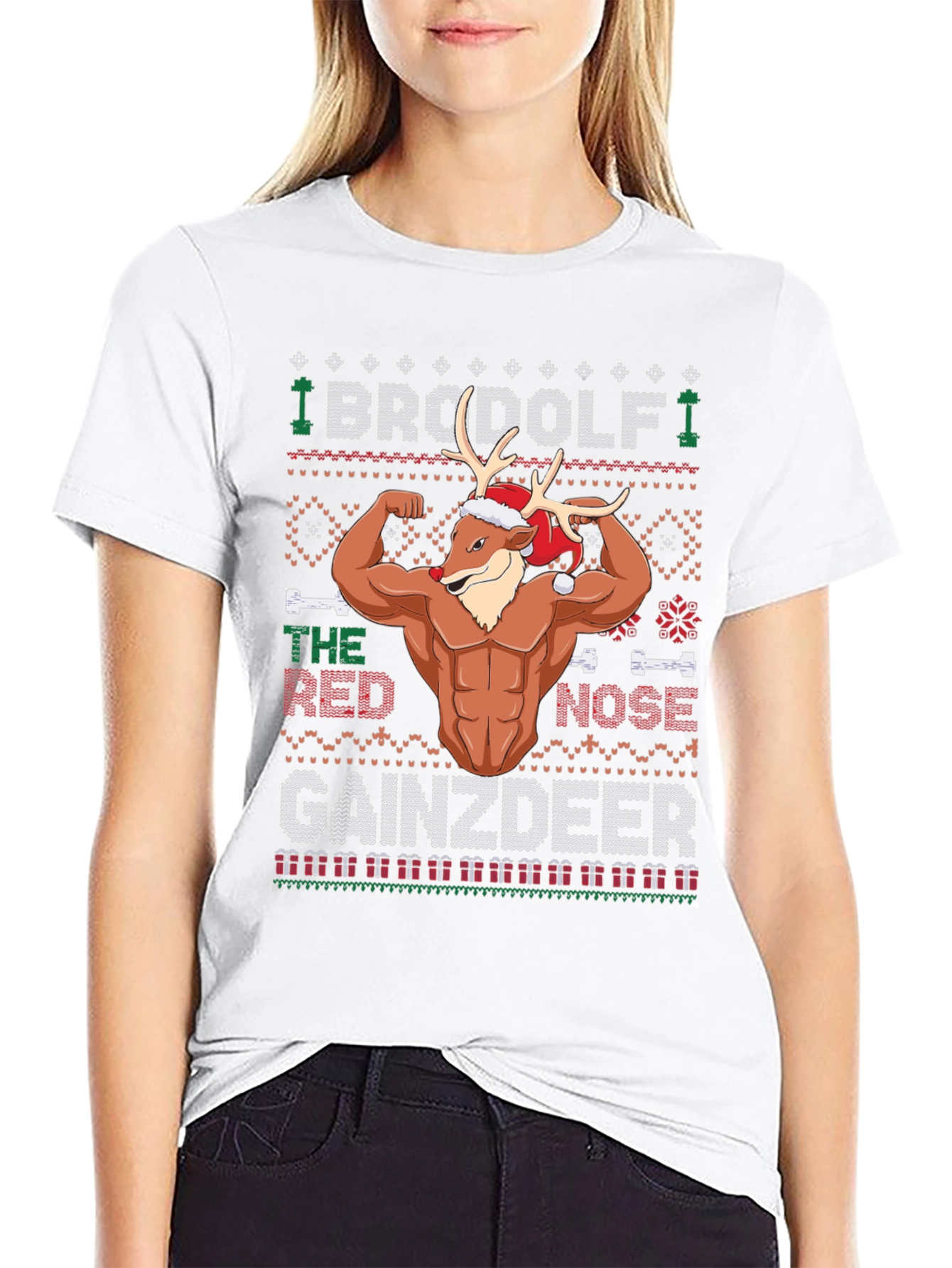 BroDolf Gainzdeer Christmas T-Shirt