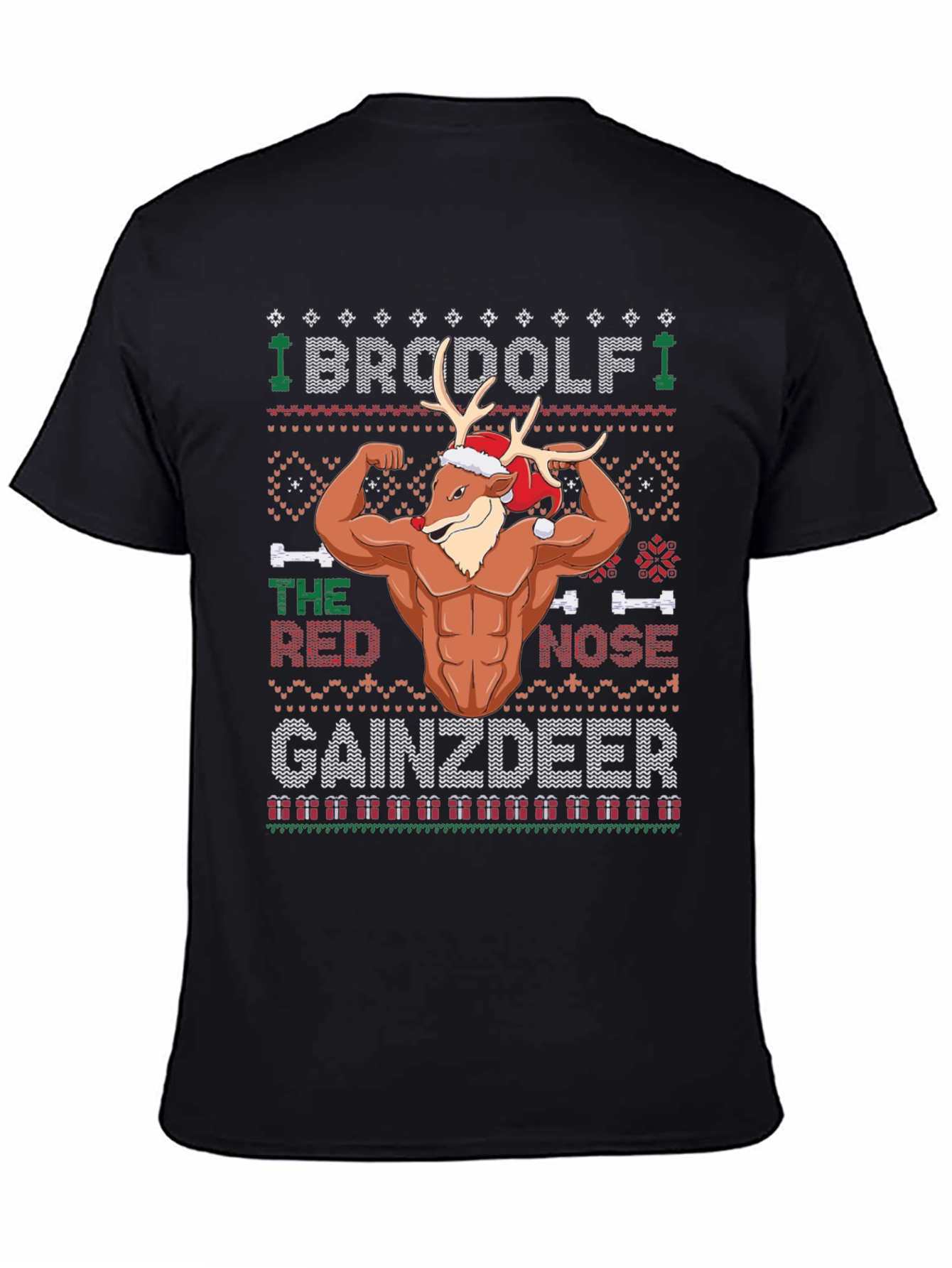 BroDolf Gainzdeer Christmas T-Shirt