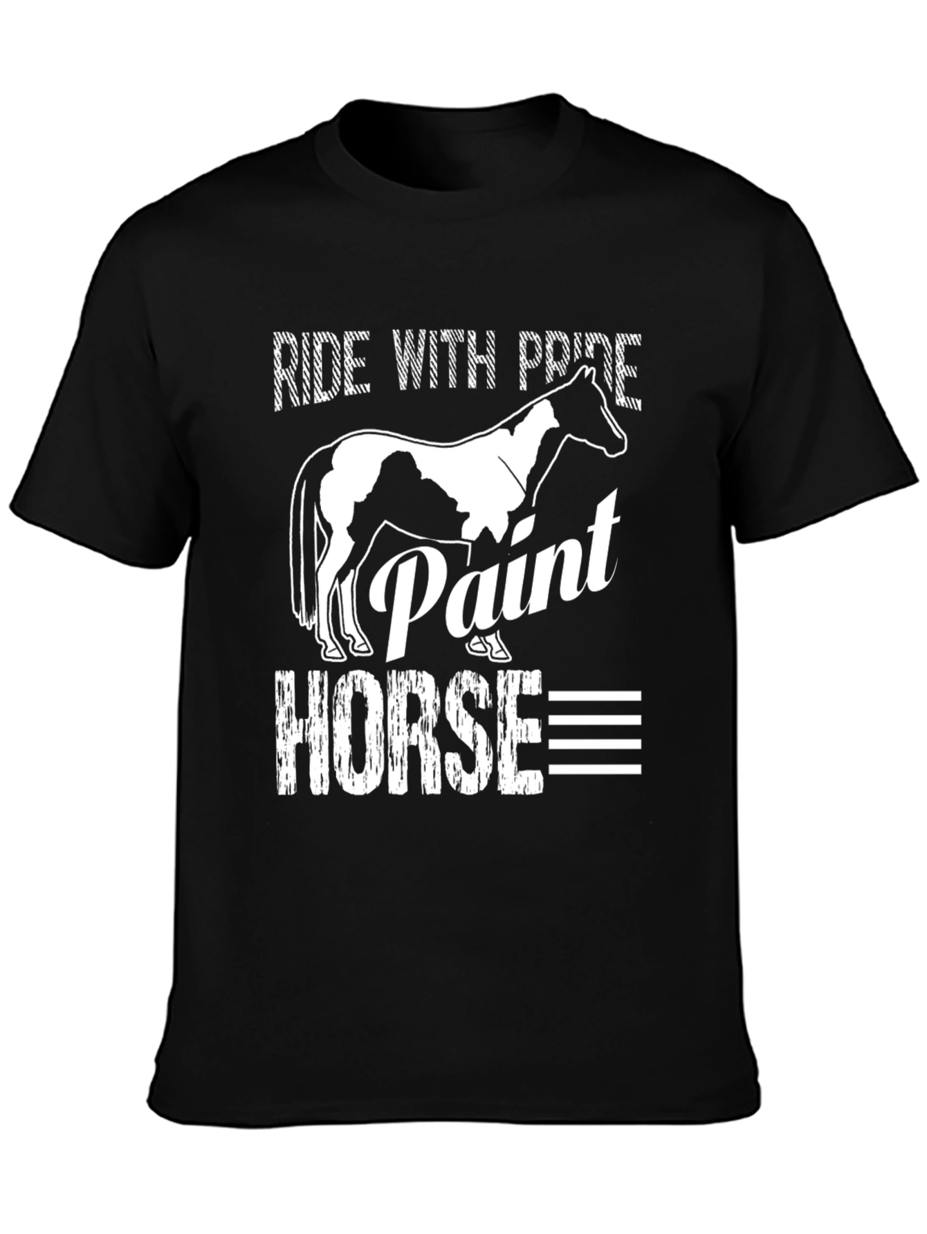 Ride with Pride Paint Horse Graphic Tee