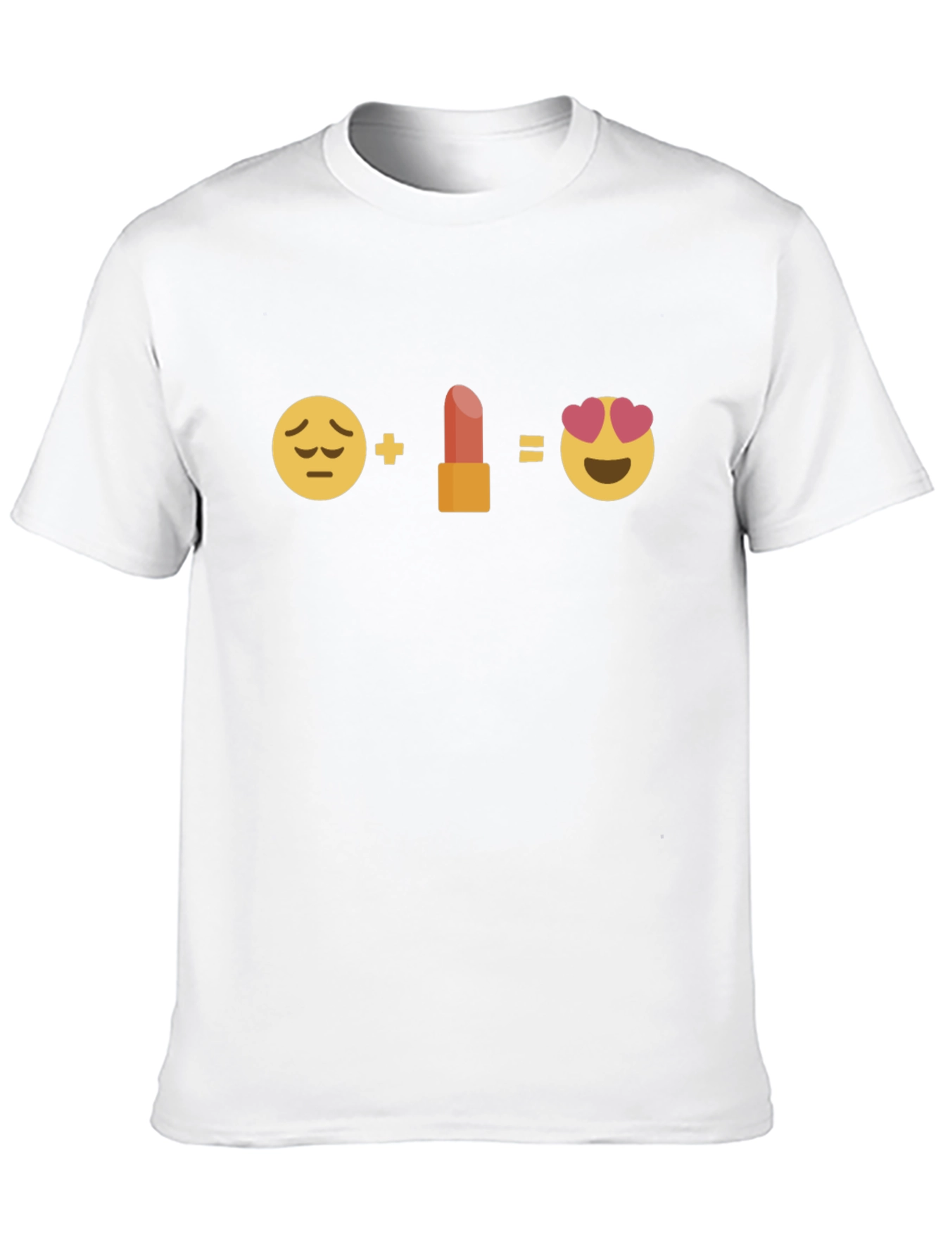 Emoji Lipstick Equation Graphic Tee