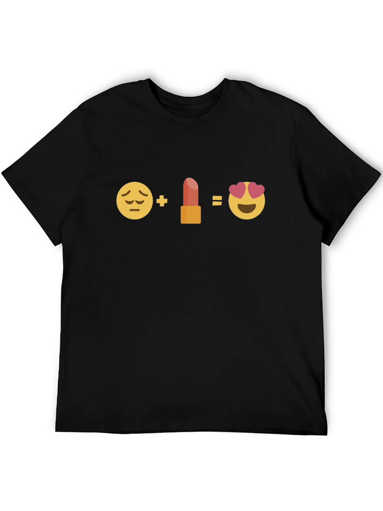Emoji Lipstick Equation Graphic Tee