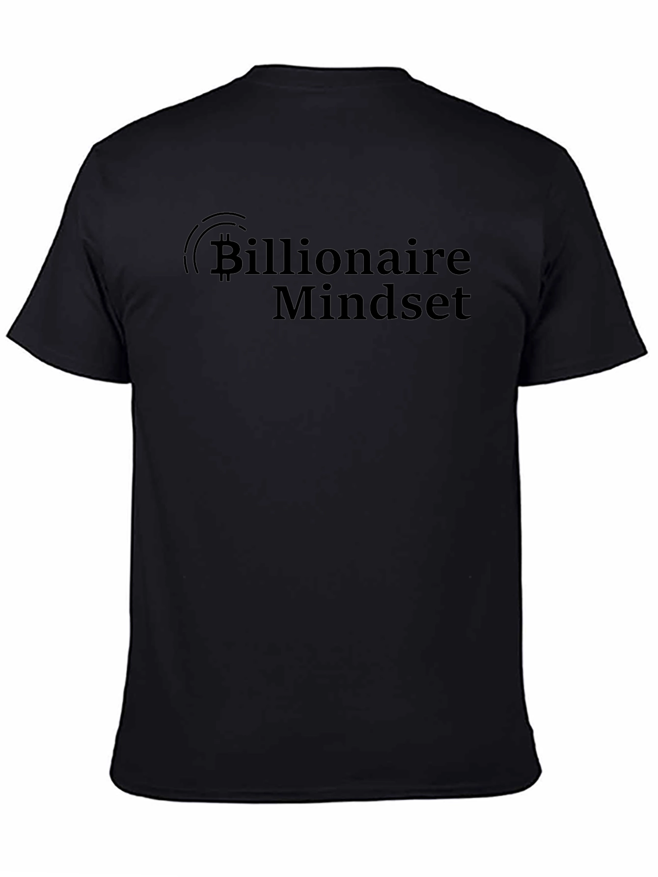 Billionaire Mindset Bitcoin Black T-Shirt