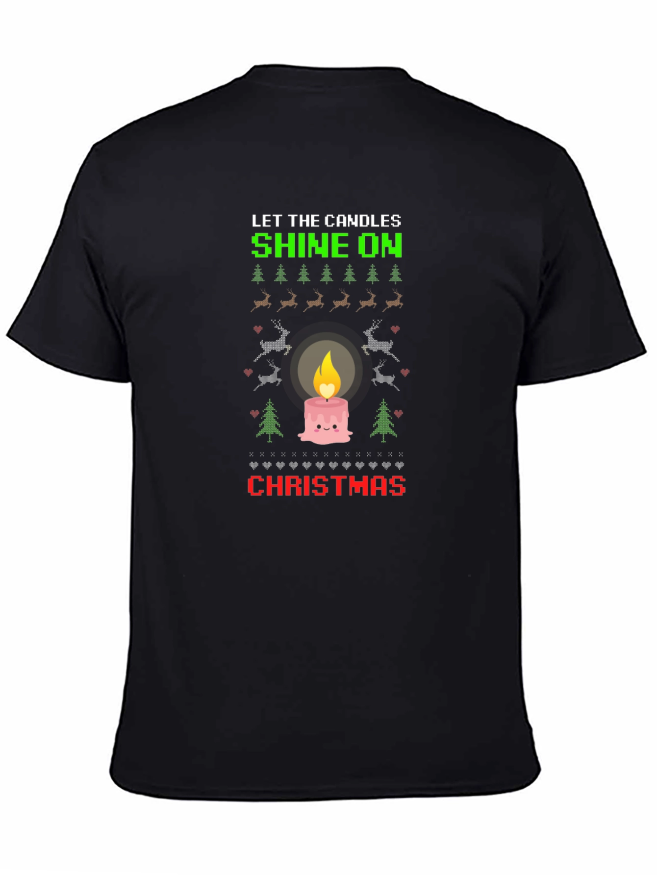 Christmas Candle T-Shirt - Holiday Festive Tee