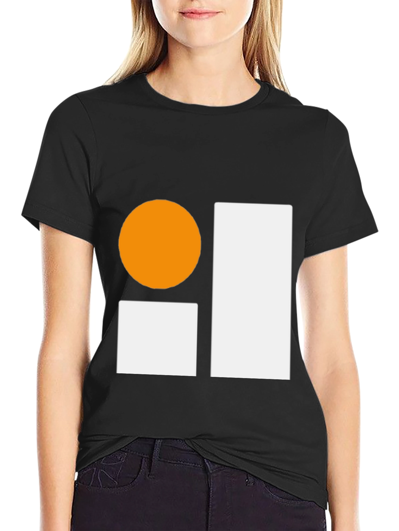 Abstract Graphic Black T-Shirt