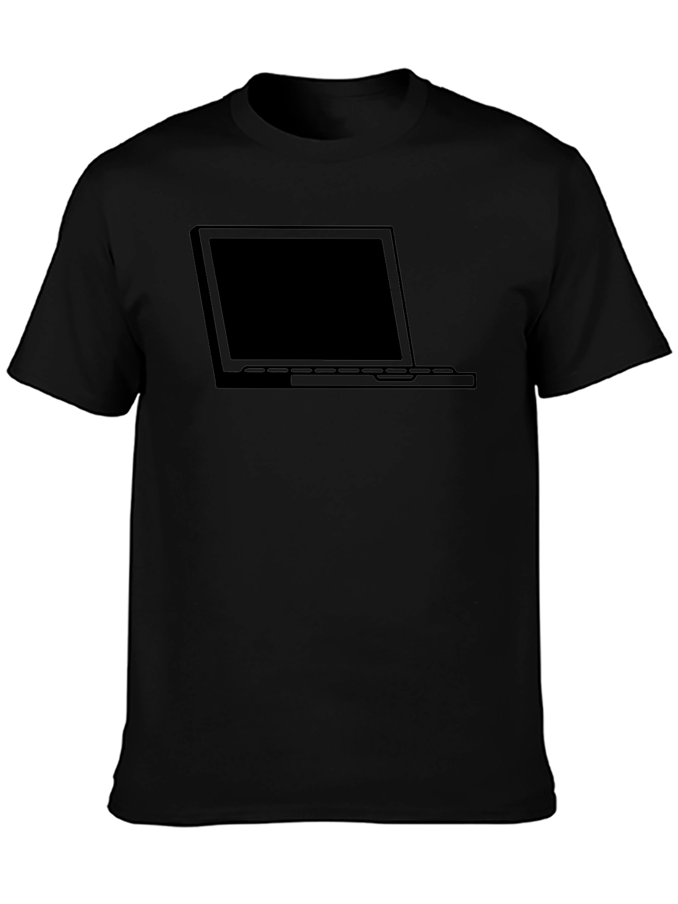 Laptop Graphic Black T-Shirt