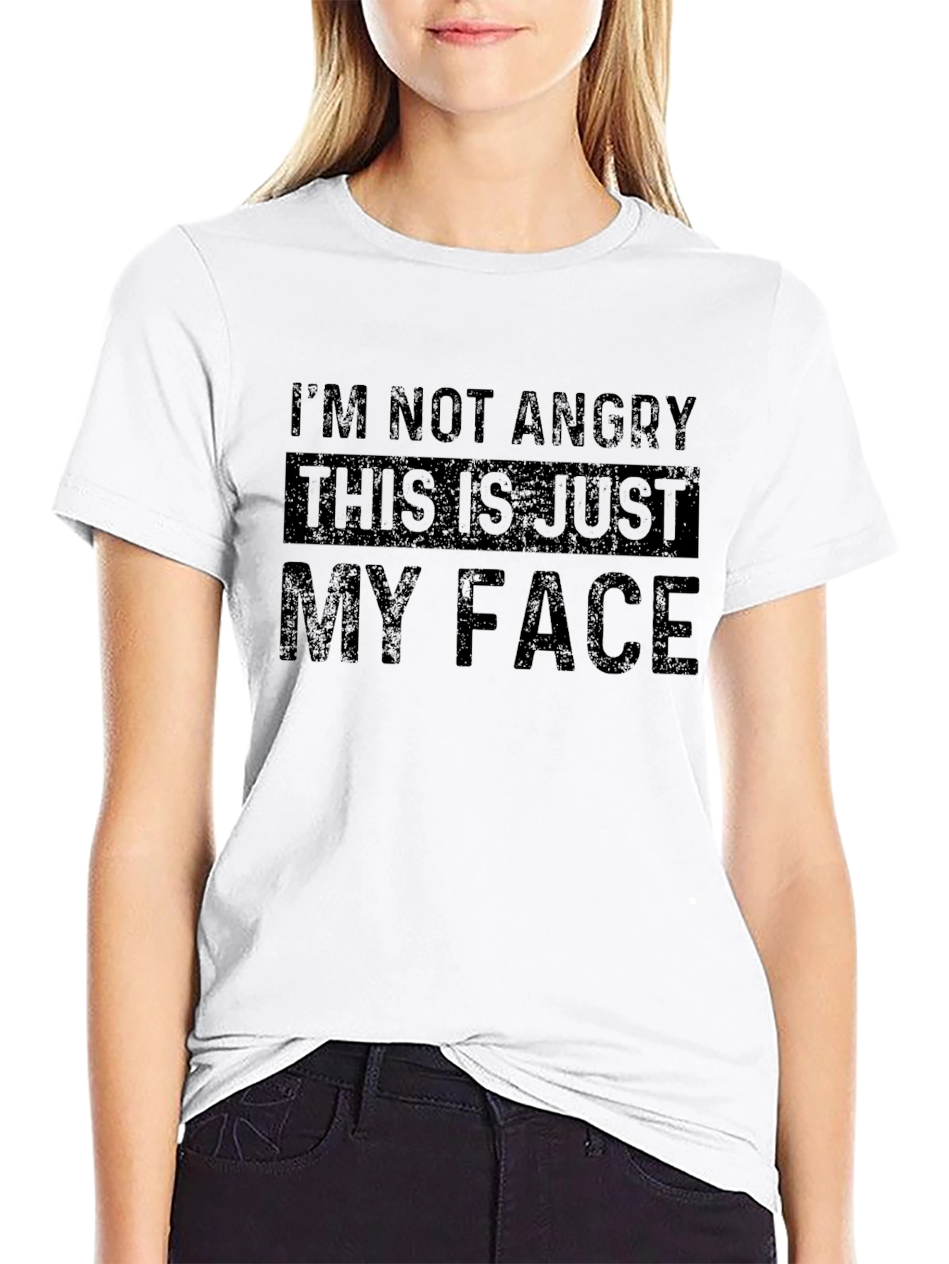 Funny Im Not Angry Graphic T-Shirt