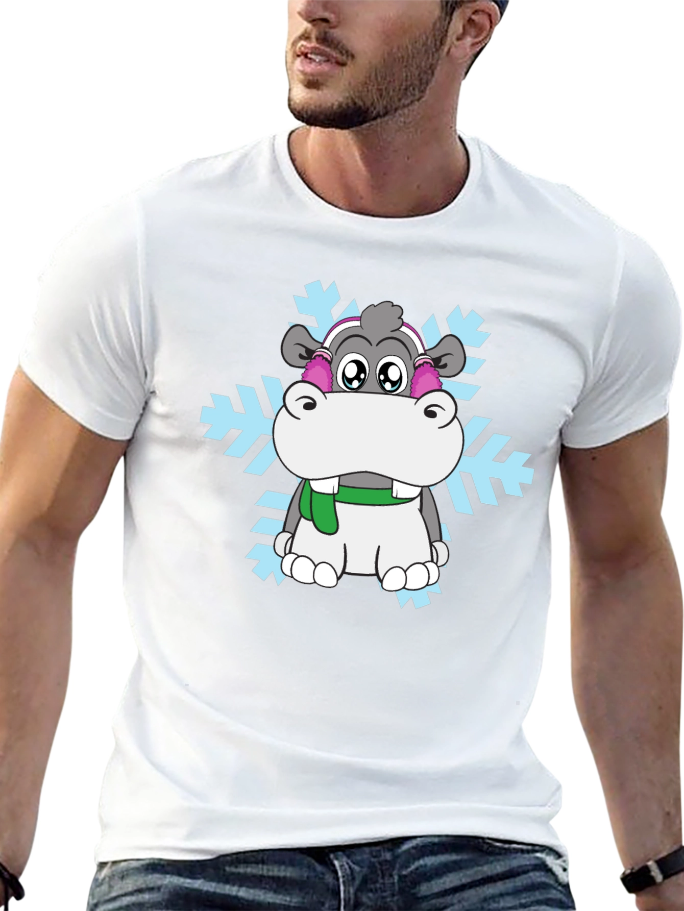 Winter Hippo T-Shirt