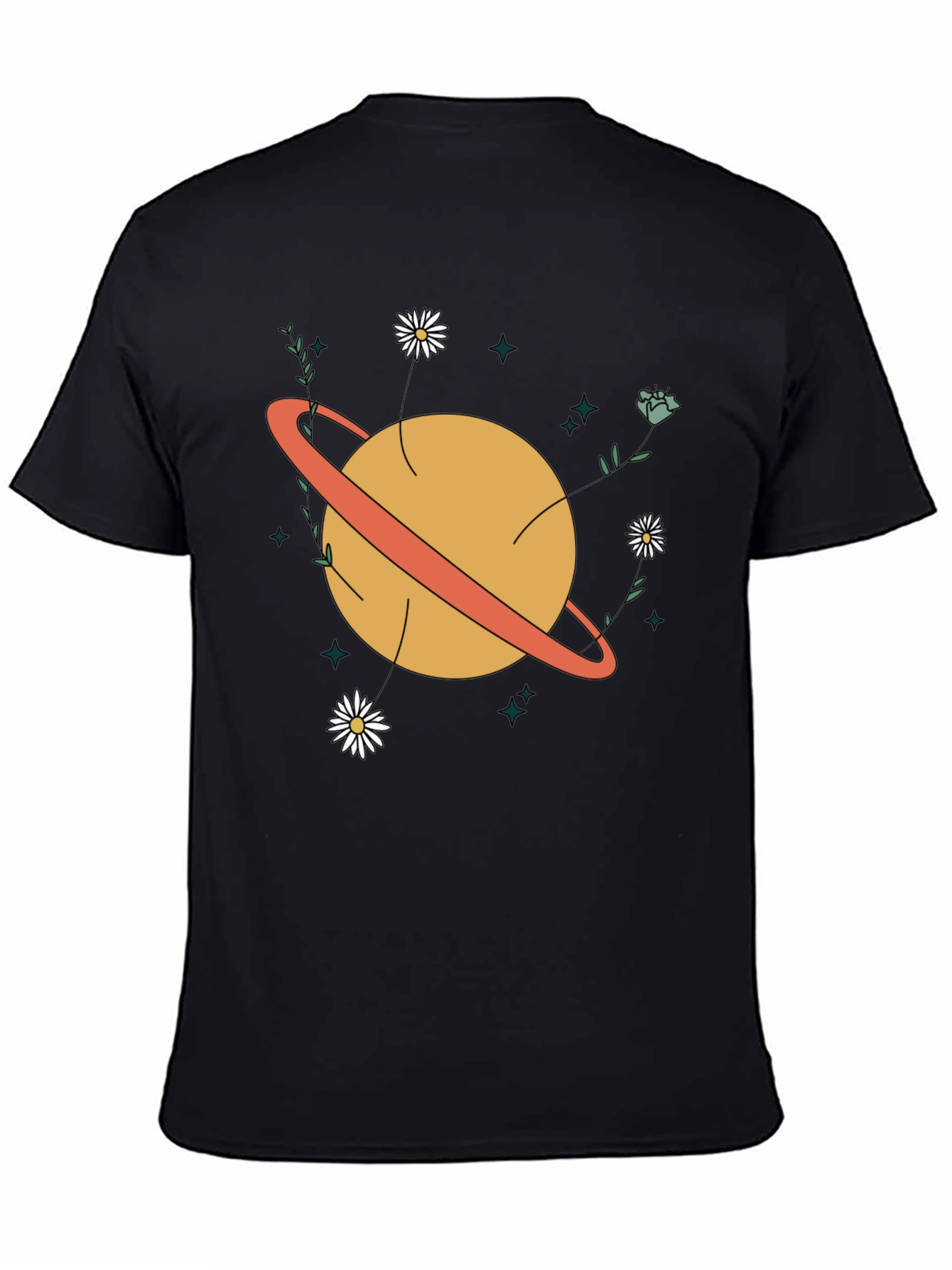 Planet Flowers Graphic T-Shirt