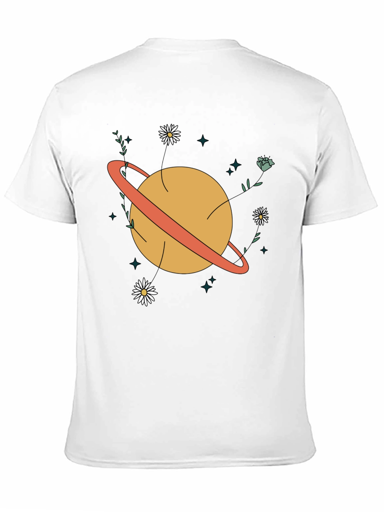 Planet Flowers Graphic T-Shirt