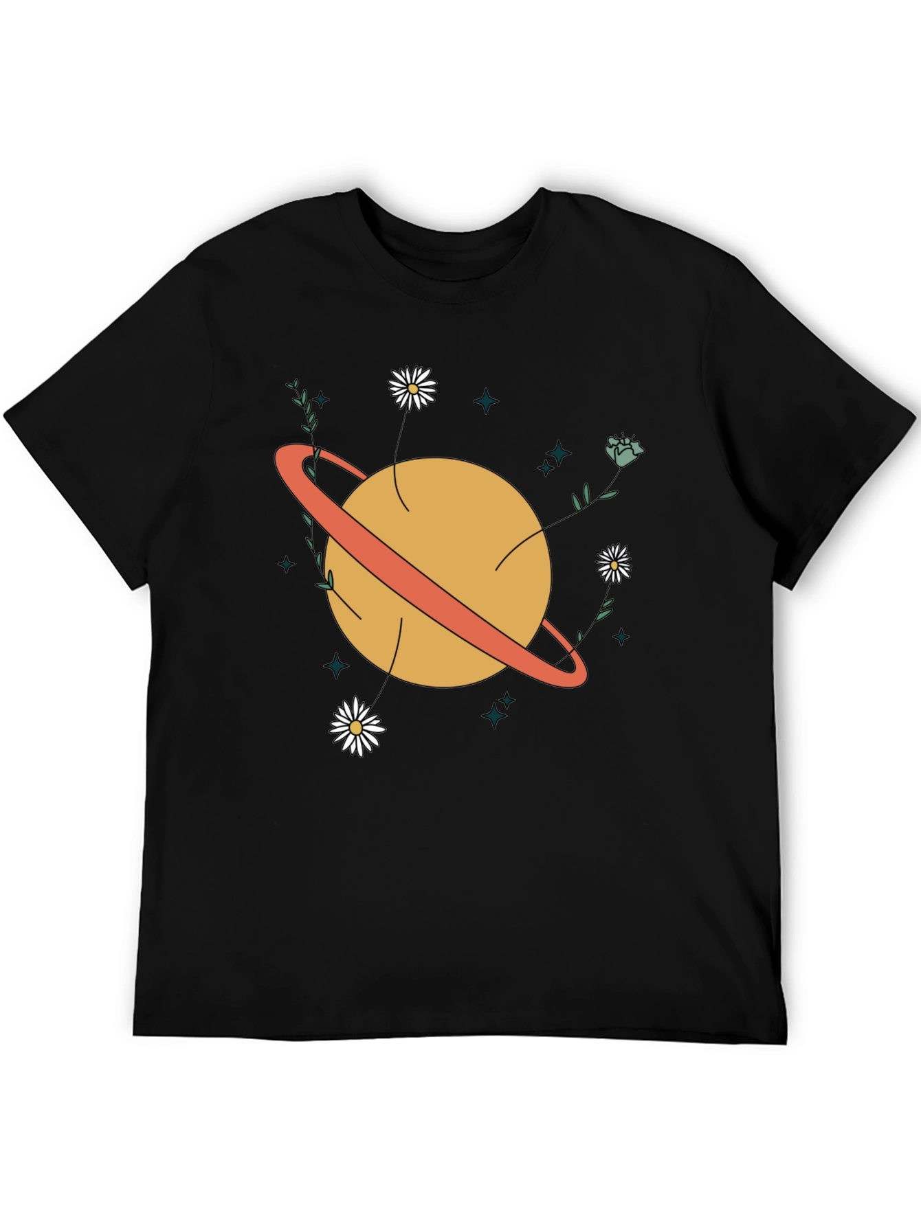 Planet Flowers Graphic T-Shirt