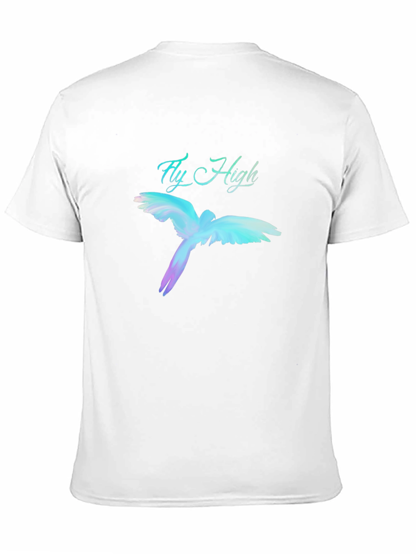 Fly High Parrot Graphic Black T-Shirt