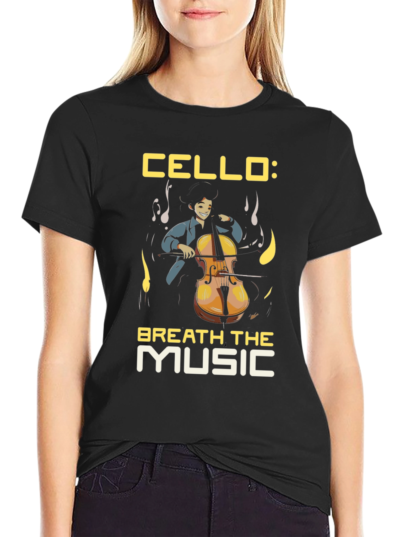 Cello Breathe the Music T-Shirt