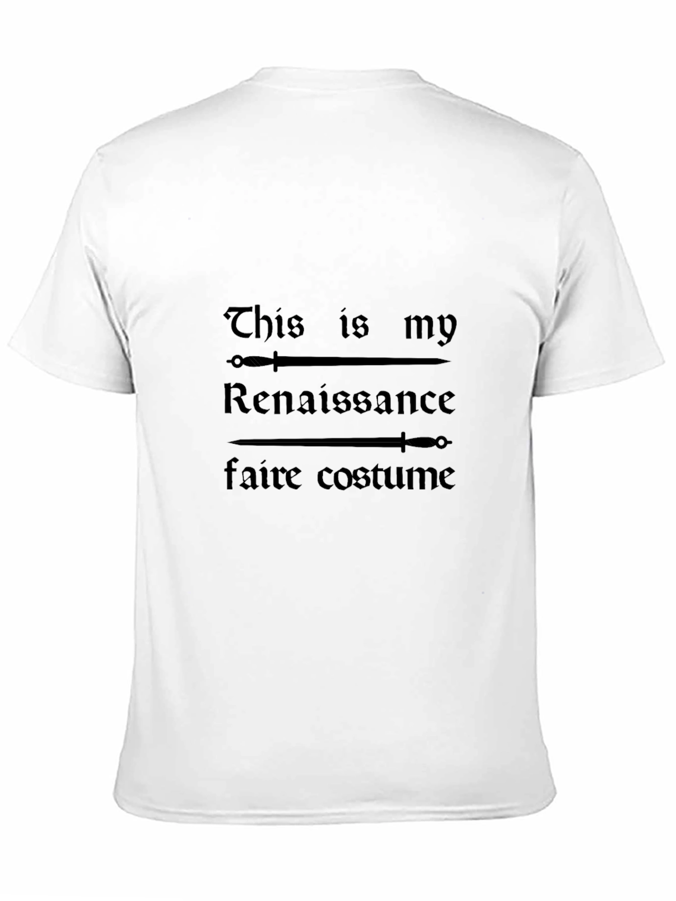 Renaissance Faire Costume T-Shirt - Mens Black Tee