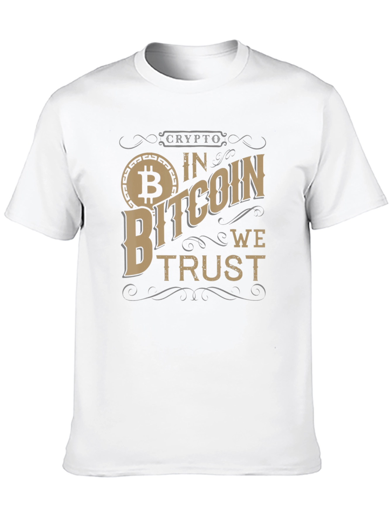 Crypto Bitcoin We Trust Black T-Shirt