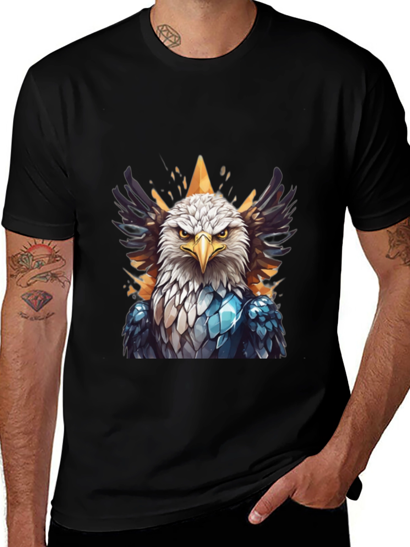 Eagle Graphic Black T-Shirt