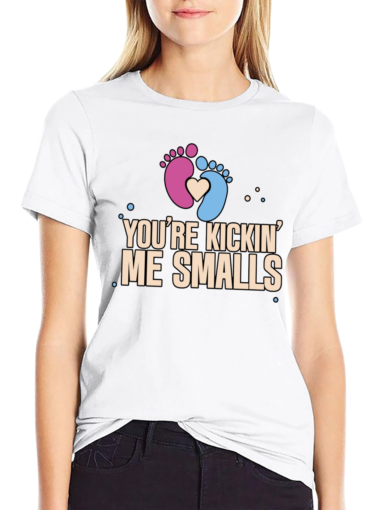 Youre Kickin Me Smalls Pregnancy T-Shirt