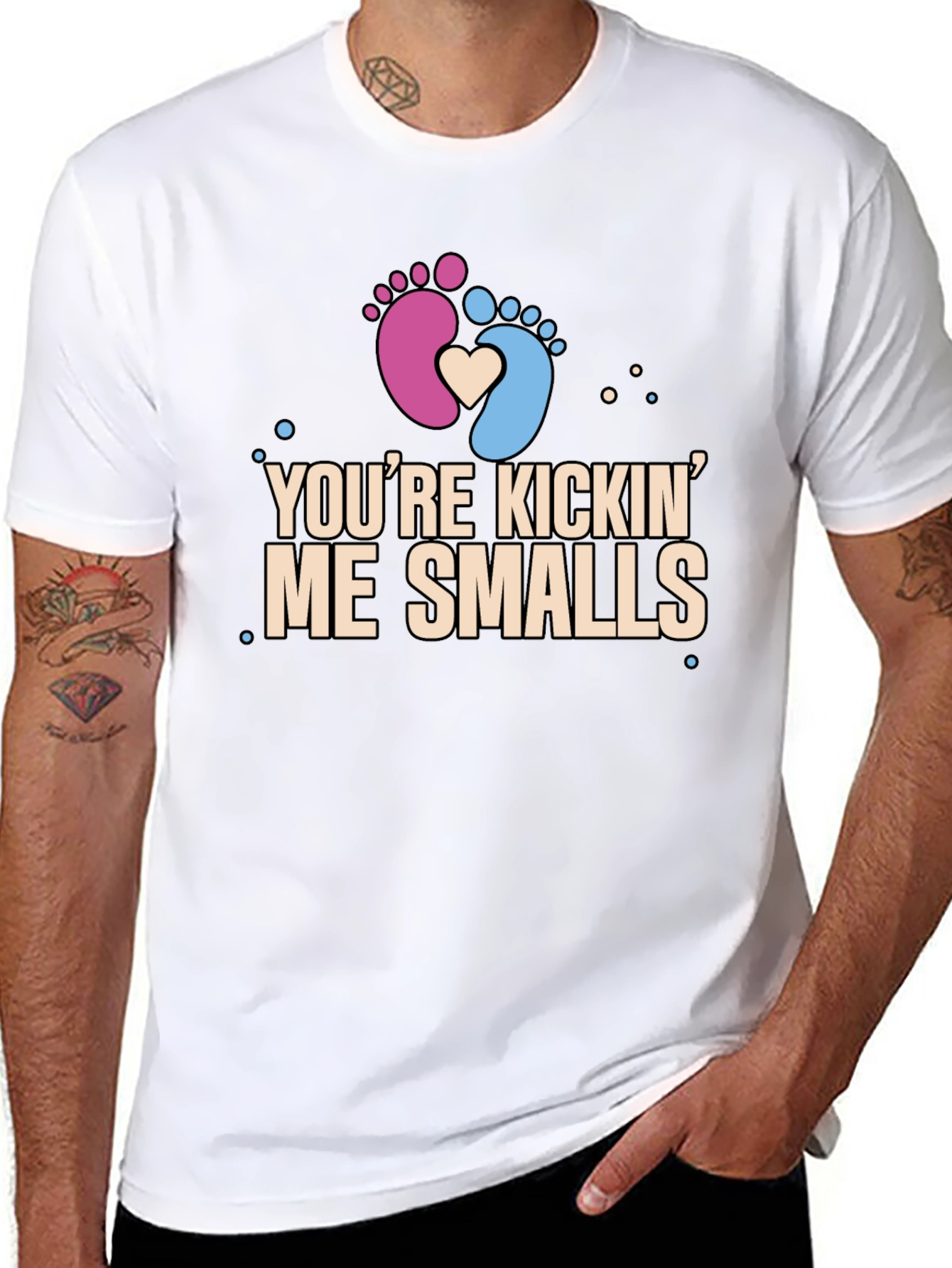Youre Kickin Me Smalls Pregnancy T-Shirt