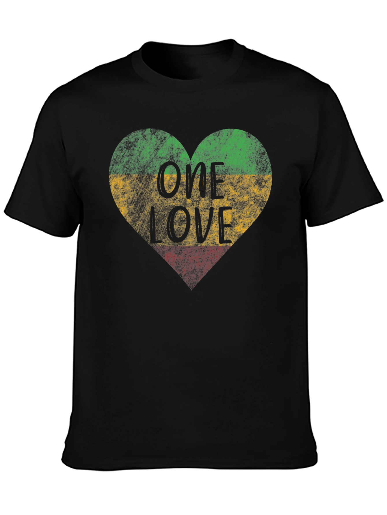 One Love Rasta Heart T-Shirt