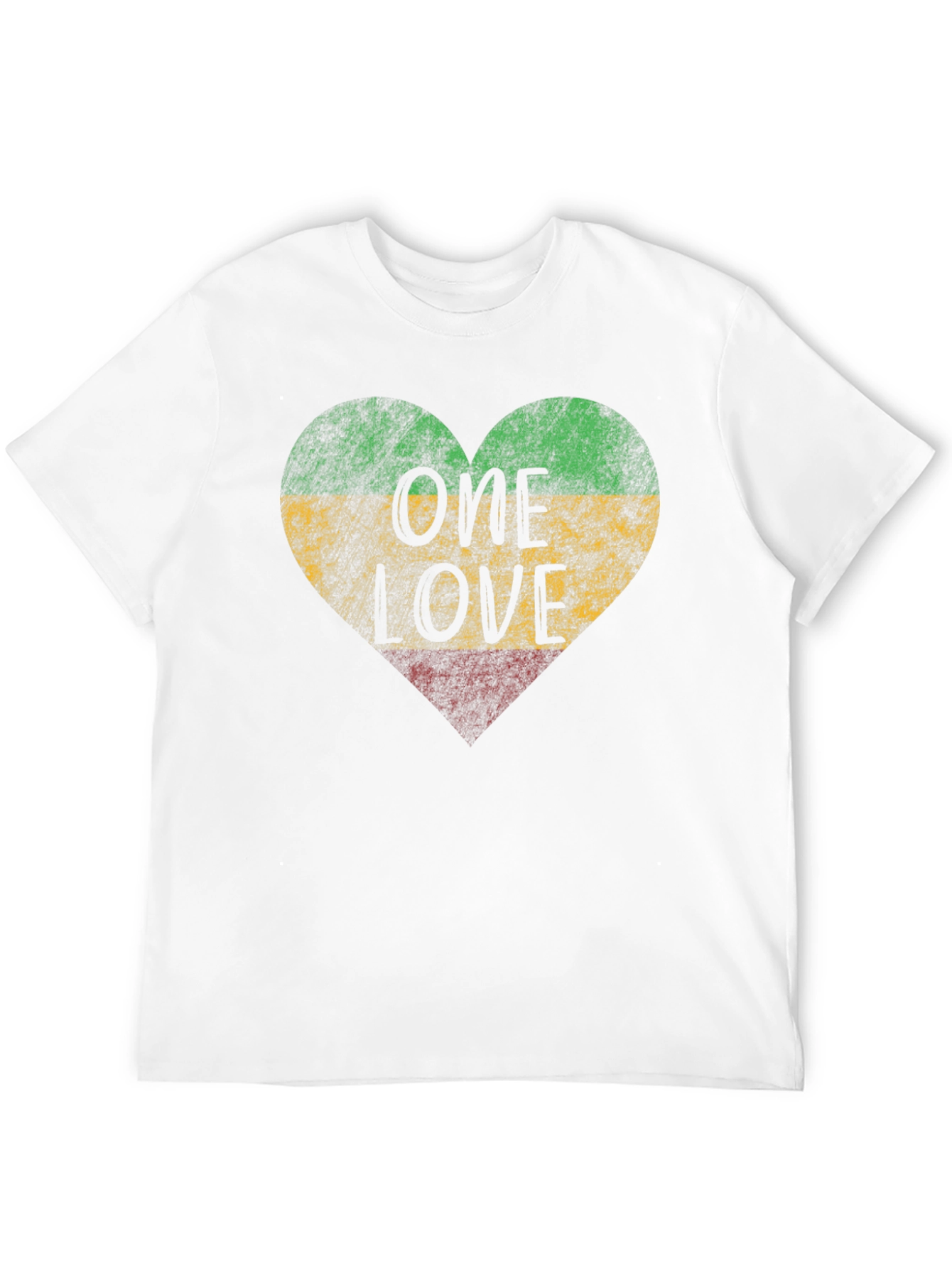 One Love Rasta Heart T-Shirt