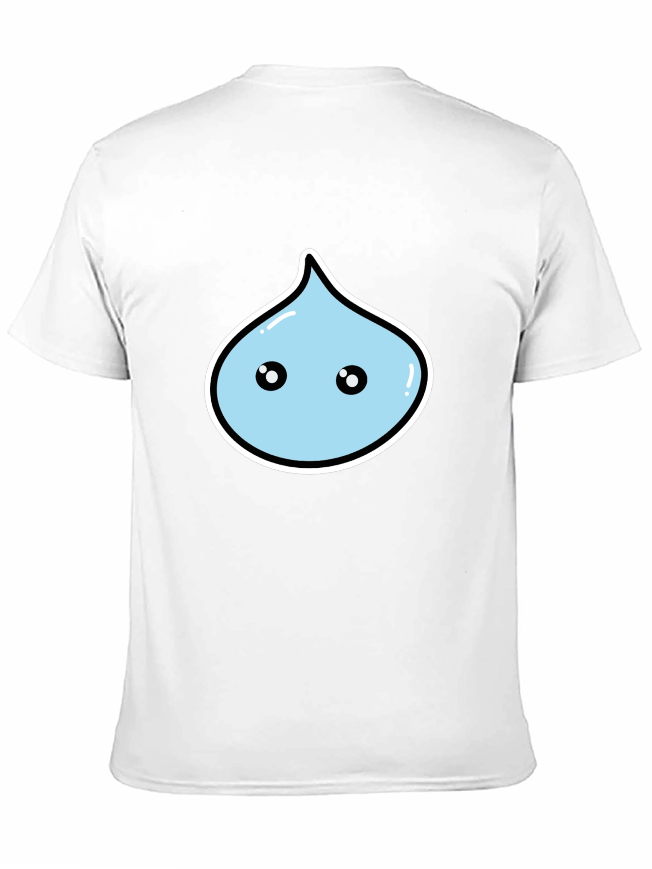 Kawaii Droplet Graphic Black T-Shirt