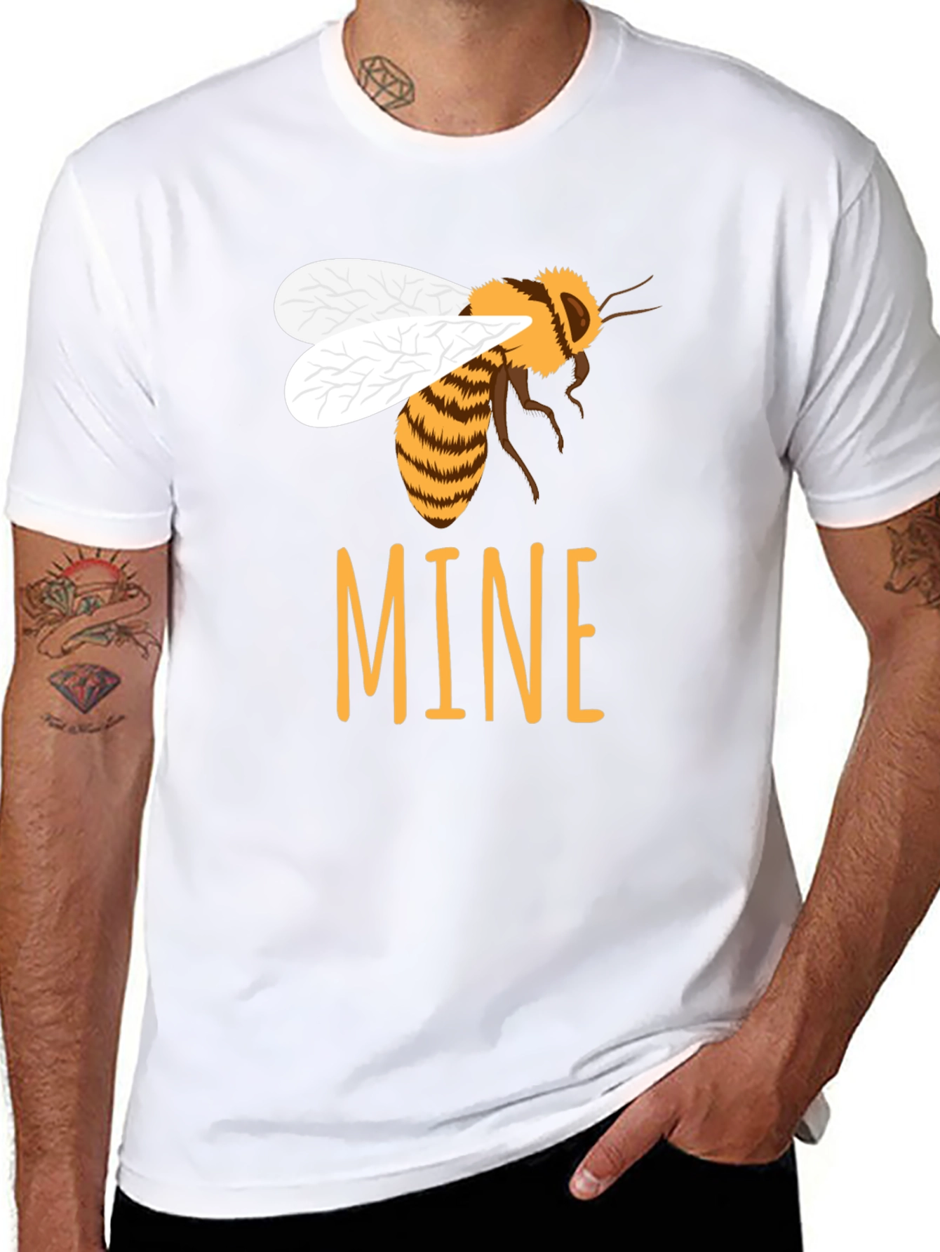 Bee Mine Graphic T-Shirt - Black